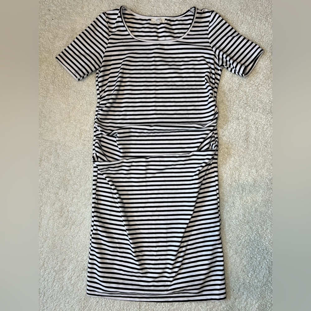 [2/$40] Madeleine Maternity Striped Dress Size Medium EUC